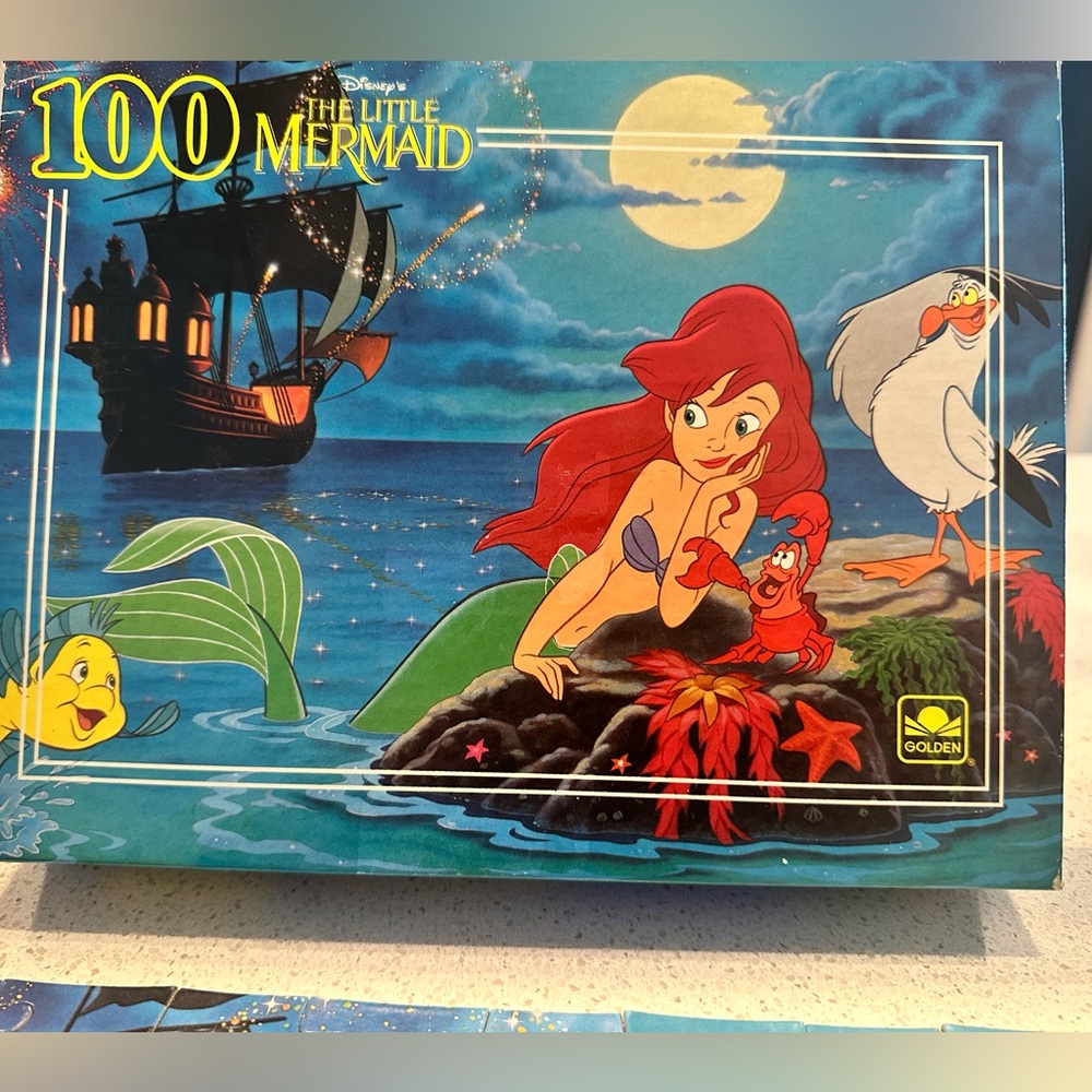 Little Mermaid 1990 Vintage 100 Piece Puzzle